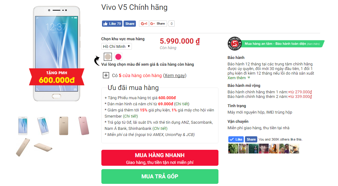 Sforum - Trang thông tin công nghệ mới nhất vivo-v5 Mở bán Vivo - Nhận quà vi diệu tháng 4 Sforum - Trang thông tin công nghệ mới nhất vivo-v5 Mở bán Vivo - Nhận quà vi diệu tháng 4