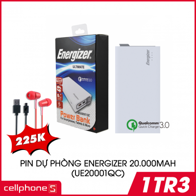 Sforum - Trang thông tin công nghệ mới nhất Pin-dự-phòng-Energizer-20.000mAh-Quick-Charge-3.0-UE20001QC-400x400 Tháng pin dự phòng Energizer - Mua 1 pin nhận 2 món quà trị giá 225000đ Sforum - Trang thông tin công nghệ mới nhất Pin-dự-phòng-Energizer-20.000mAh-Quick-Charge-3.0-UE20001QC-400x400 Tháng pin dự phòng Energizer - Mua 1 pin nhận 2 món quà trị giá 225000đ