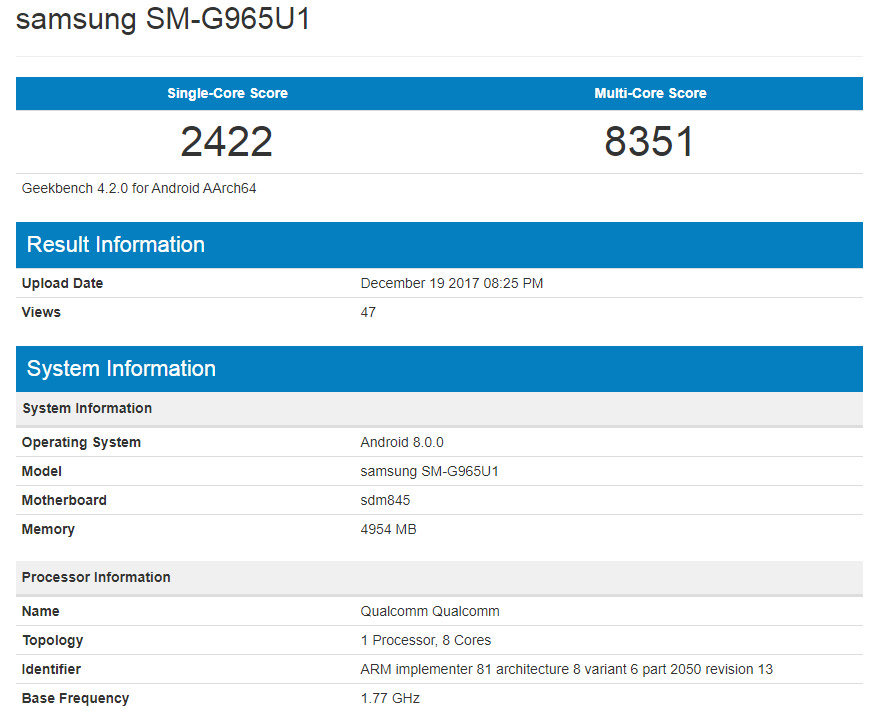 Sforum - Trang thông tin công nghệ mới nhất galaxy-s9-plus-lo-ket-qua-benchmark-tot-nhat-tu-truoc-toi-nay Lộ điểm benchmark ấn tượng của flagship Sony sắp ra mắt: Sẽ sử dụng Snapdragon 845 Sforum - Trang thông tin công nghệ mới nhất galaxy-s9-plus-lo-ket-qua-benchmark-tot-nhat-tu-truoc-toi-nay Lộ điểm benchmark ấn tượng của flagship Sony sắp ra mắt: Sẽ sử dụng Snapdragon 845
