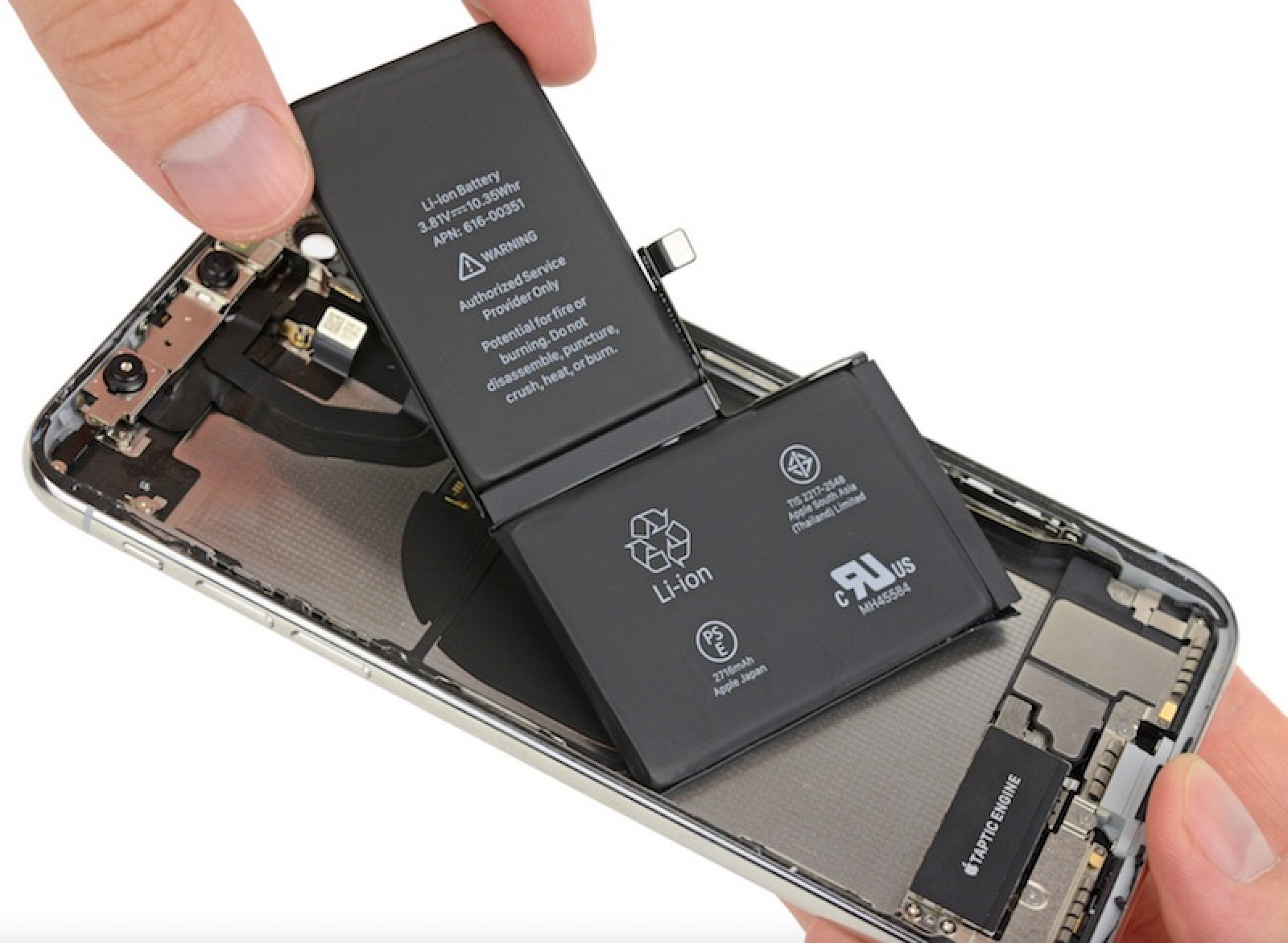 Thiết kế pin 2 cell mới giúp tăng dung lượng pin trên iPhone X