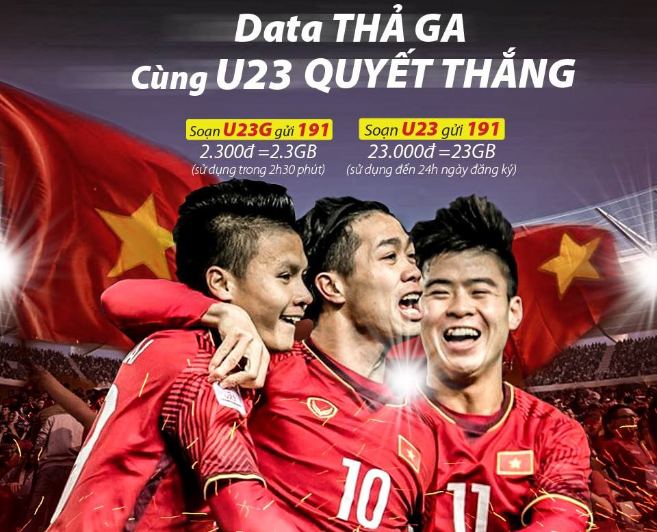 Sforum - Trang thông tin công nghệ mới nhất viettel-uu-dai-khung-mung-u23-vietnam-chien-thang-1 Cả Viettel và VinaPhone tung ưu đãi khủng: thoải mái dùng Internet xem trận chung kết U23 Việt Nam Sforum - Trang thông tin công nghệ mới nhất viettel-uu-dai-khung-mung-u23-vietnam-chien-thang-1 Cả Viettel và VinaPhone tung ưu đãi khủng: thoải mái dùng Internet xem trận chung kết U23 Việt Nam
