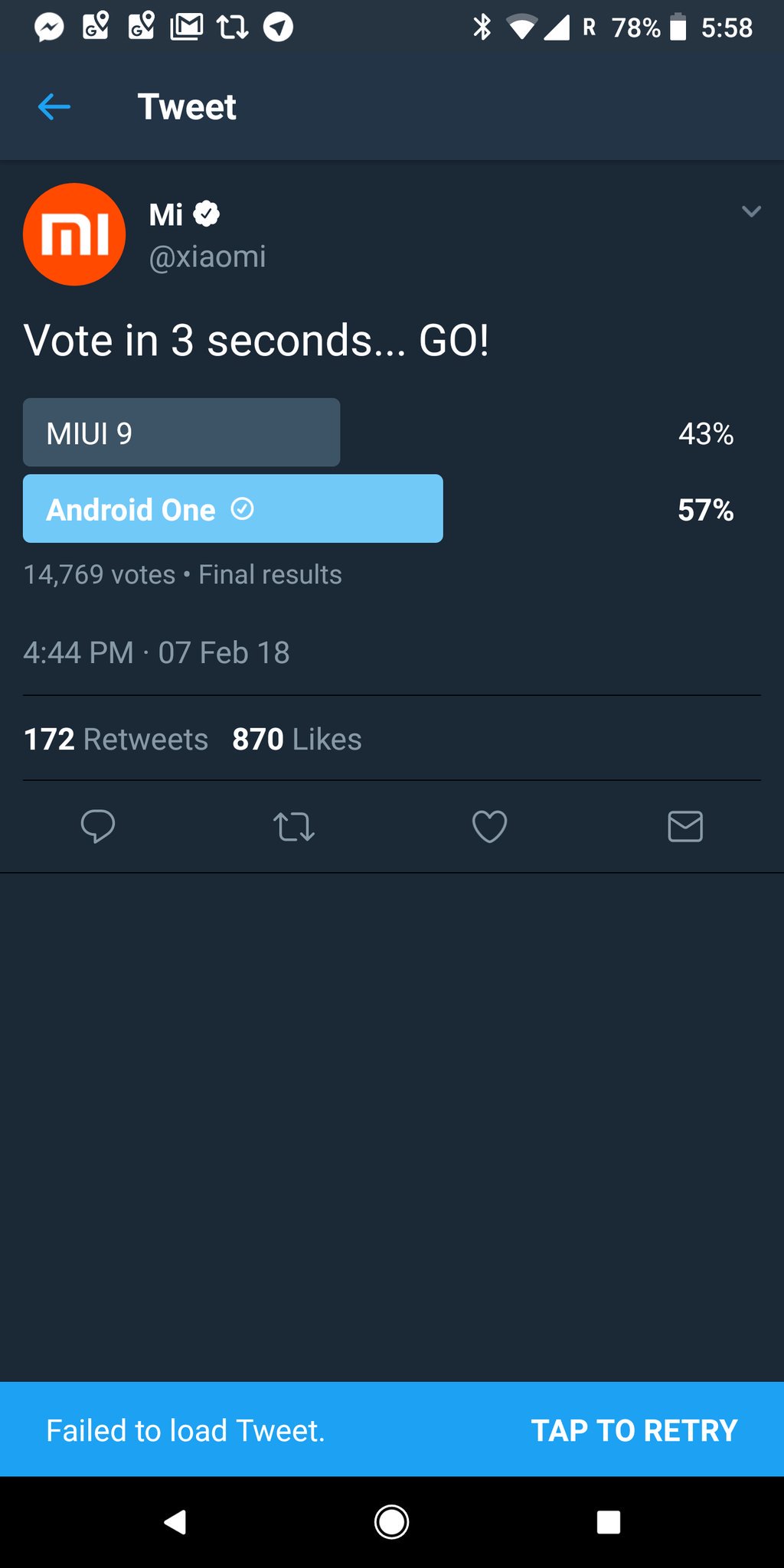 Xiaomi xóa bài đăng Twitter khi MIUI 9 được chọn ít hơn 