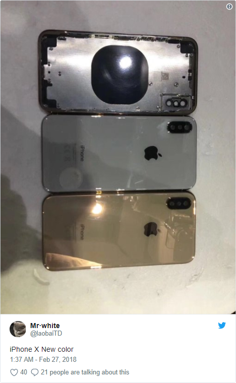 Sforum - Trang thông tin công nghệ mới nhất ipx2018gold iPhone X phiên bản màu vàng lộ diện, sẽ bán ra trong thời gian tới? Sforum - Trang thông tin công nghệ mới nhất ipx2018gold iPhone X phiên bản màu vàng lộ diện, sẽ bán ra trong thời gian tới?
