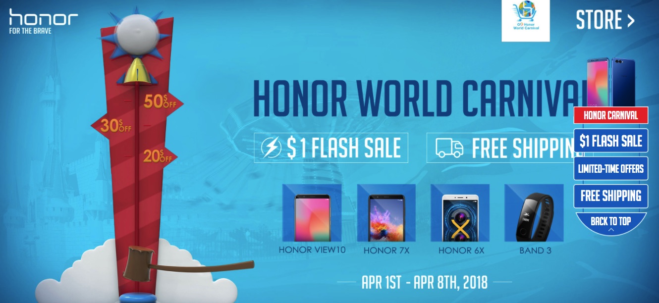 Sforum - Trang thông tin công nghệ mới nhất Honor-World-Carnival-2018 Honor 7X giảm giá sốc chỉ còn 1 USD tại Mỹ từ nay đến hết ngày 8/4 Sforum - Trang thông tin công nghệ mới nhất Honor-World-Carnival-2018 Honor 7X giảm giá sốc chỉ còn 1 USD tại Mỹ từ nay đến hết ngày 8/4