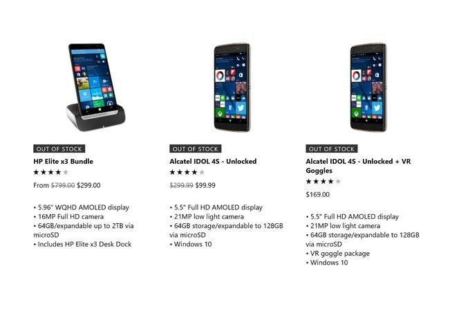 Microsoft cuối cùng cũng đã bán hết mọi thiết bị chạy Windows 10 Mobile