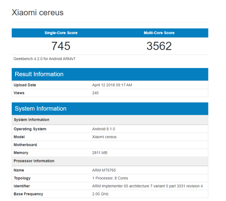 Sforum - Trang thông tin công nghệ mới nhất Xiaomi-Cereus-768x683 Xiaomi Cereus lộ diện trên Geekbench với vi xử lý Mediatek Sforum - Trang thông tin công nghệ mới nhất Xiaomi-Cereus-768x683 Xiaomi Cereus lộ diện trên Geekbench với vi xử lý Mediatek