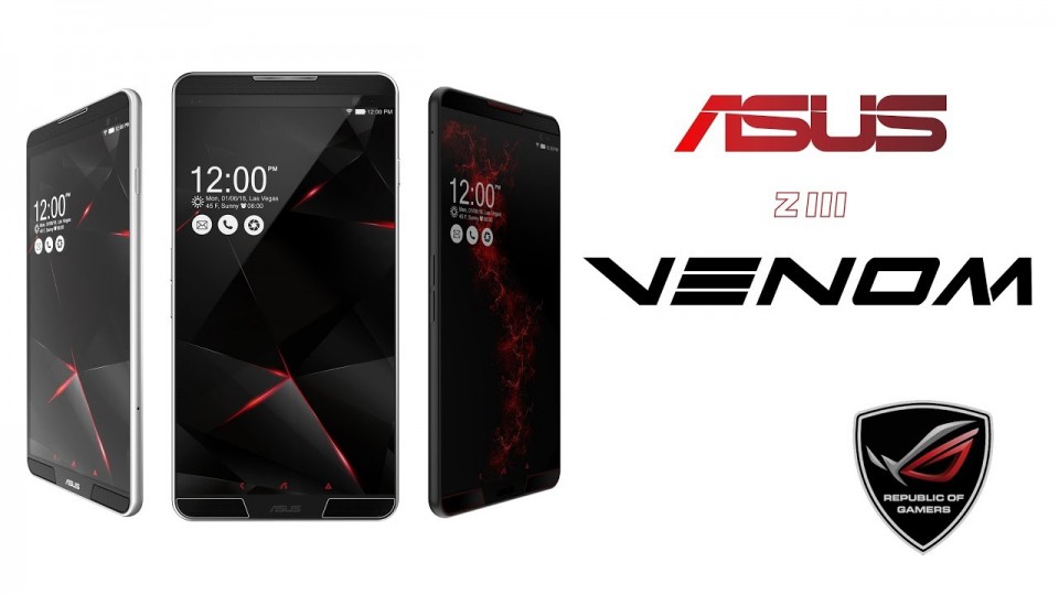Bản concept smartphone gaming của Asus có tên Venom