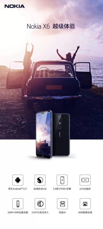Cấu hình chi tiết của của Nokia X6 lộ diện thông qua các hình ảnh được rò rỉ
