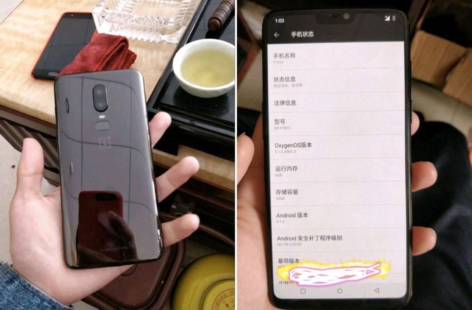 Sforum - Trang thông tin công nghệ mới nhất oneplus_6_leak OnePlus 6 thêm ảnh trên tay: Màn hình "tai thỏ", mặt lưng kính, vị trí camera được đặt lại Sforum - Trang thông tin công nghệ mới nhất oneplus_6_leak OnePlus 6 thêm ảnh trên tay: Màn hình "tai thỏ", mặt lưng kính, vị trí camera được đặt lại