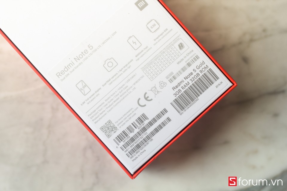 Sforum - Trang thông tin công nghệ mới nhất rmn5-2 Mở hộp và trên tay nhanh Xiaomi Redmi Note 5 chính hãng: Snapdragon 636, RAM 3GB, camera AI kép, giá từ 4.8 triệu Sforum - Trang thông tin công nghệ mới nhất rmn5-2 Mở hộp và trên tay nhanh Xiaomi Redmi Note 5 chính hãng: Snapdragon 636, RAM 3GB, camera AI kép, giá từ 4.8 triệu