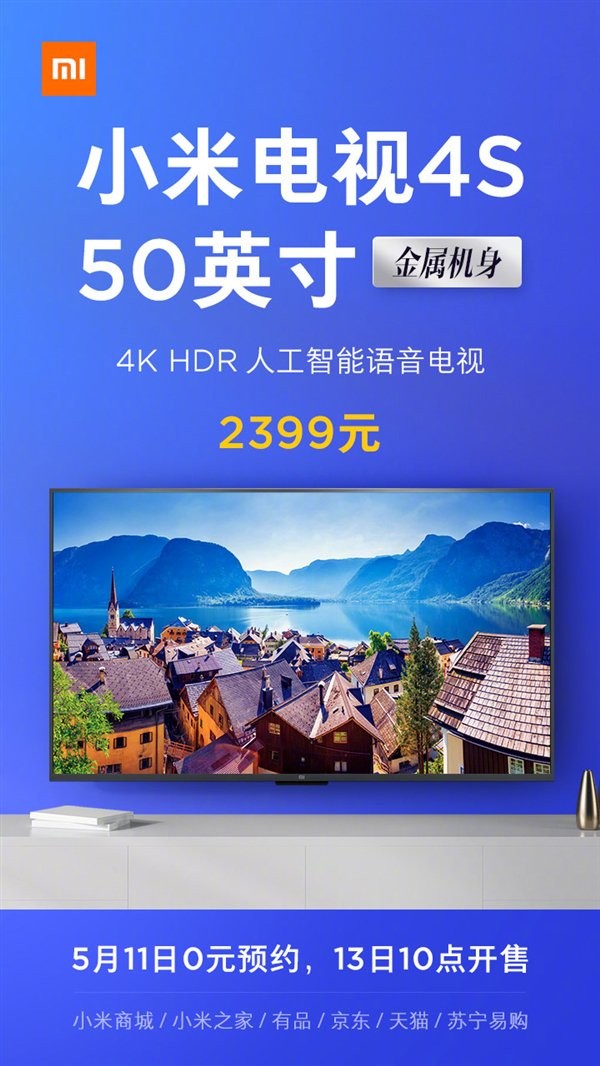 Sforum - Trang thông tin công nghệ mới nhất tv3 Smart TV Xiaomi Mi TV 4S ra mắt: Màn hình 50 inch 4K HDR, giá 8.6 triệu Sforum - Trang thông tin công nghệ mới nhất tv3 Smart TV Xiaomi Mi TV 4S ra mắt: Màn hình 50 inch 4K HDR, giá 8.6 triệu