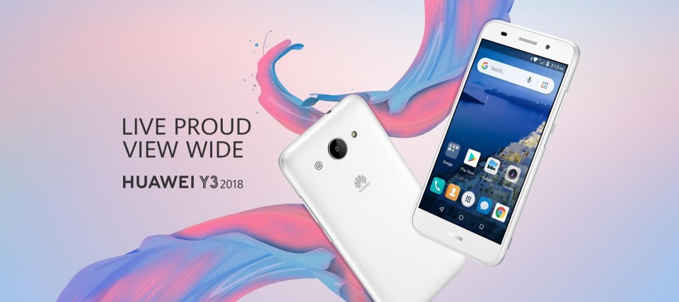 Huawei chính thức ra mắt Y3 2018, máy giá rẻ và chạy Android Go