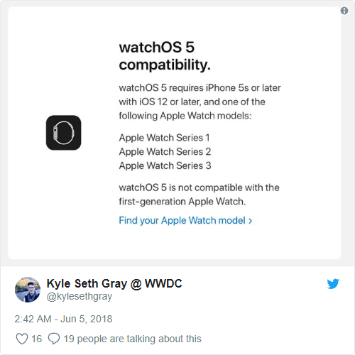 Sforum - Trang thông tin công nghệ mới nhất Apple-Watch watchOS 5 sẽ không hỗ trợ Apple Watch thế hệ đầu tiên, bao gồm cả phiên bản 17.000 USD Sforum - Trang thông tin công nghệ mới nhất Apple-Watch watchOS 5 sẽ không hỗ trợ Apple Watch thế hệ đầu tiên, bao gồm cả phiên bản 17.000 USD