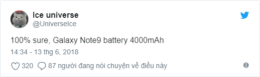 Sforum - Trang thông tin công nghệ mới nhất Galaxy-Note-9 Samsung Galaxy Note 9 sẽ được trang bị viên pin dung lượng khủng, lên tới 4000mAh Sforum - Trang thông tin công nghệ mới nhất Galaxy-Note-9 Samsung Galaxy Note 9 sẽ được trang bị viên pin dung lượng khủng, lên tới 4000mAh