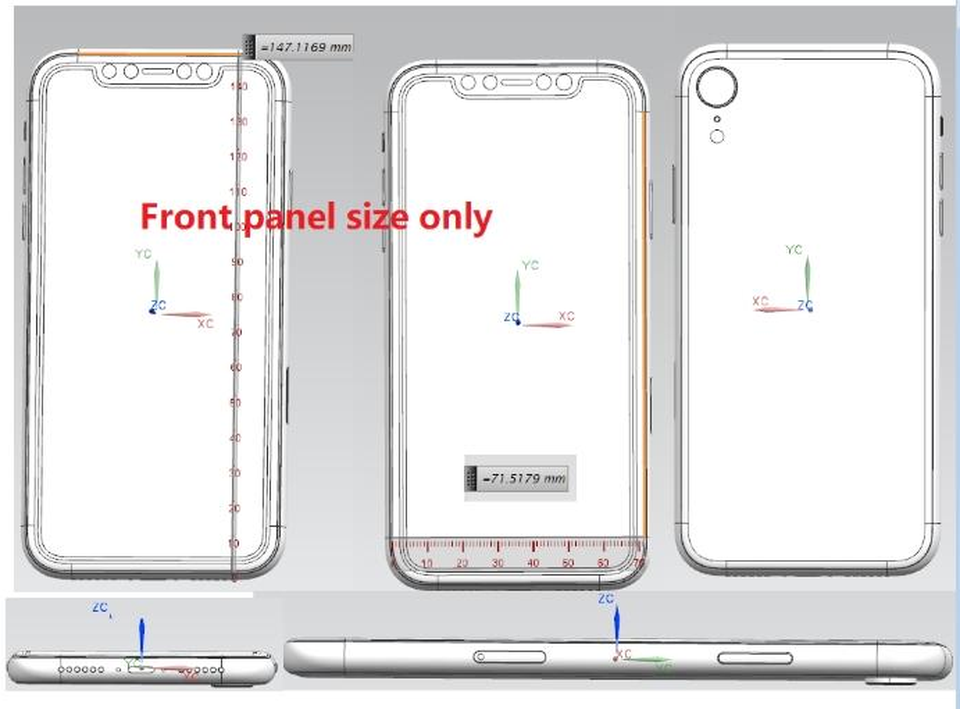 Sforum - Trang thông tin công nghệ mới nhất iphone-2018-size iPhone 6.1 inch lộ diện với màn hình tai thỏ và camera đơn Sforum - Trang thông tin công nghệ mới nhất iphone-2018-size iPhone 6.1 inch lộ diện với màn hình tai thỏ và camera đơn
