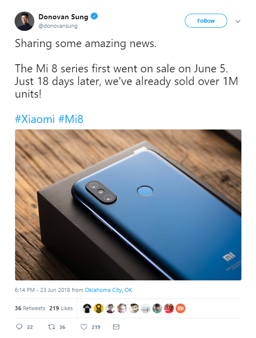 Sforum - Trang thông tin công nghệ mới nhất mi-8-announcement Bộ ba Xiaomi Mi 8 đắt hàng như "tôm tươi" với 1 triệu máy được bán ra Sforum - Trang thông tin công nghệ mới nhất mi-8-announcement Bộ ba Xiaomi Mi 8 đắt hàng như "tôm tươi" với 1 triệu máy được bán ra
