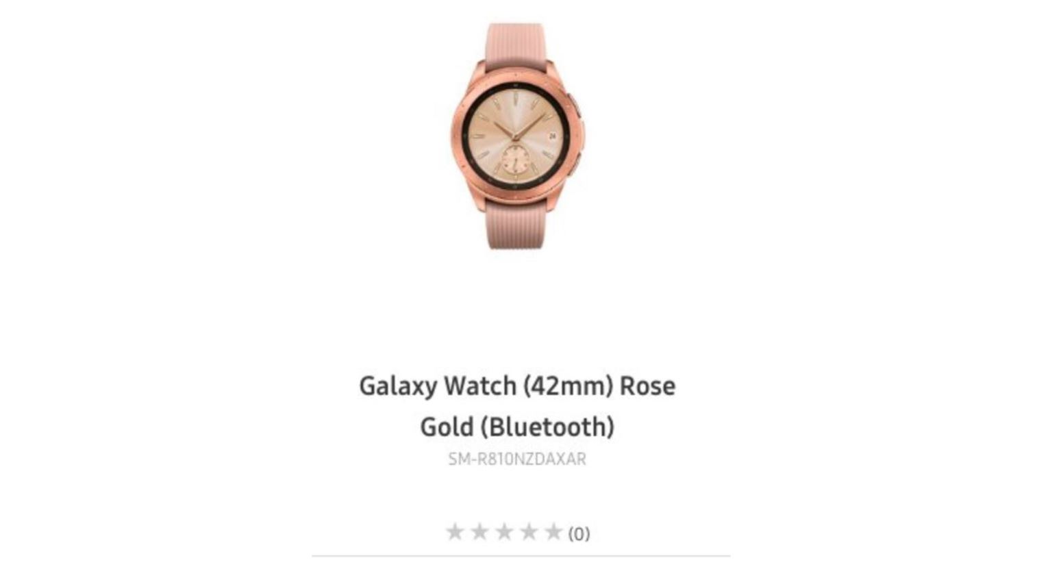 Galaxy Watch phiên bản màu hồng lộ diện trên website chính thức của Samsung