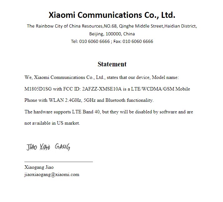 Sforum - Trang thông tin công nghệ mới nhất Xiaomi-POCOPHONE-FCC-cover-lette Xiaomi POCOPHONE đạt chứng nhận FCC, sẽ có mặt tại thị trường Mỹ? Sforum - Trang thông tin công nghệ mới nhất Xiaomi-POCOPHONE-FCC-cover-lette Xiaomi POCOPHONE đạt chứng nhận FCC, sẽ có mặt tại thị trường Mỹ?