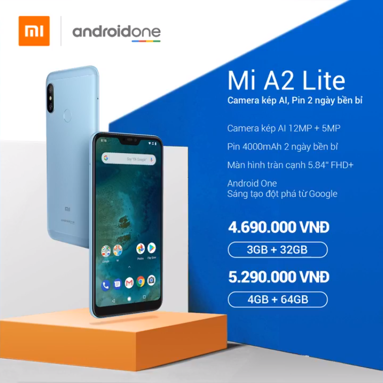 Sforum - Trang thông tin công nghệ mới nhất mi-a2-lite-price Xiaomi Mi A2 Lite ra mắt: Màn hình tai thỏ, Snapdragon 625, 4GB RAM, giá từ 4.7 triệu đồng Sforum - Trang thông tin công nghệ mới nhất mi-a2-lite-price Xiaomi Mi A2 Lite ra mắt: Màn hình tai thỏ, Snapdragon 625, 4GB RAM, giá từ 4.7 triệu đồng