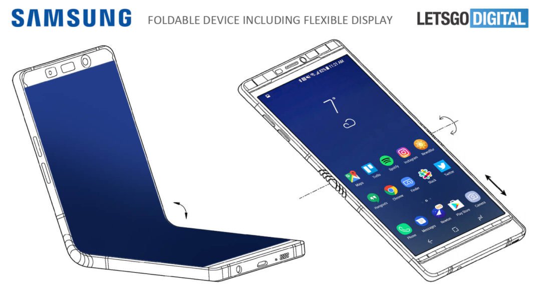 Điện thoại màn hình gập của Samsung sẽ có màn hình linh hoạt