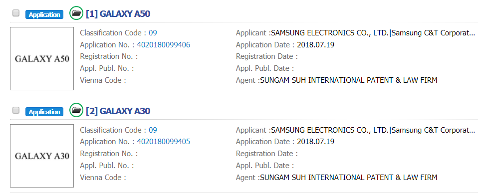Dòng Galaxy A mới sẽ được Samsung đặt lên là Galaxy A10, A30, A50, A70 và A90
