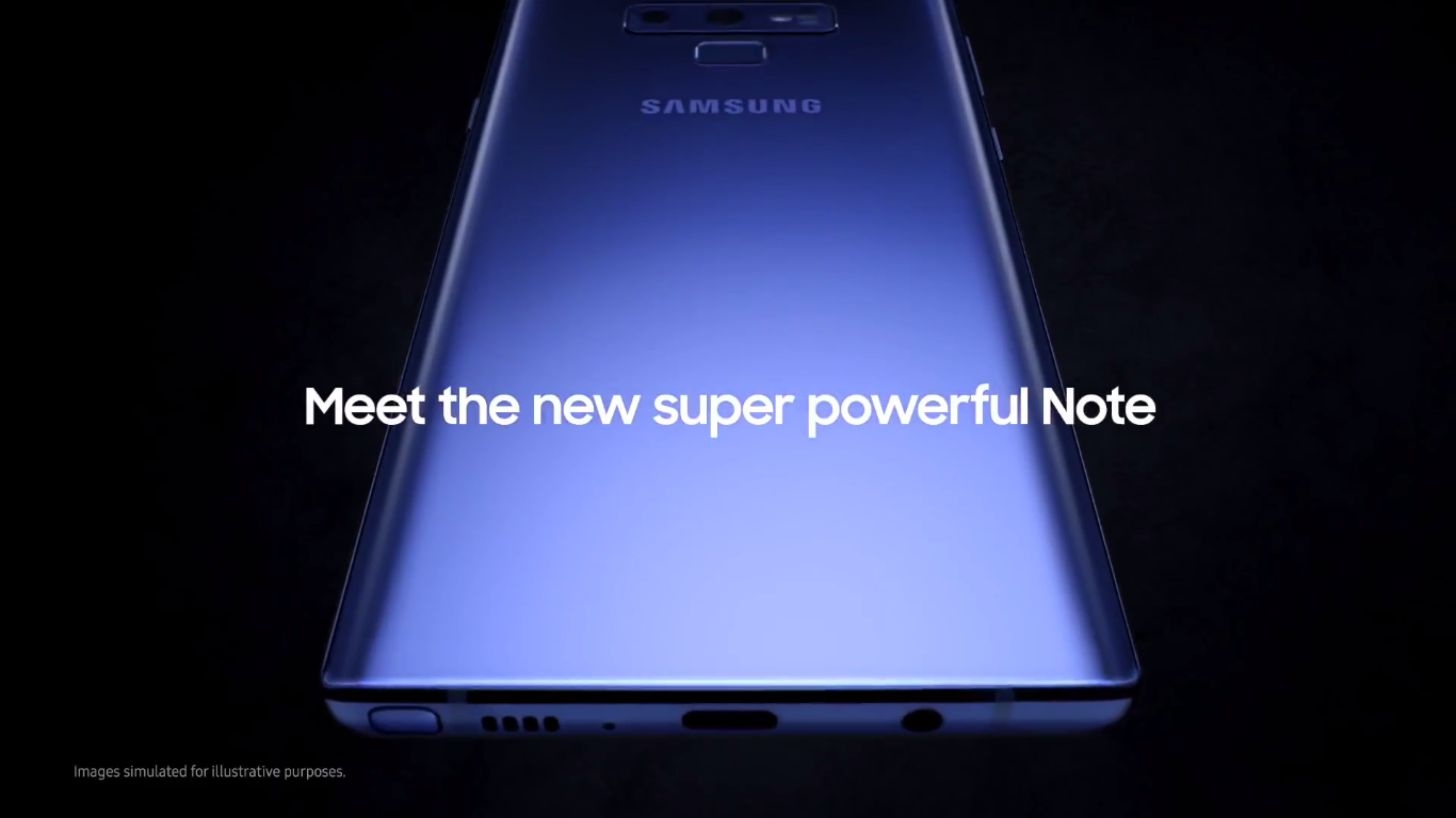 Samsung vô tình để lộ video giới thiệu Galaxy Note9
