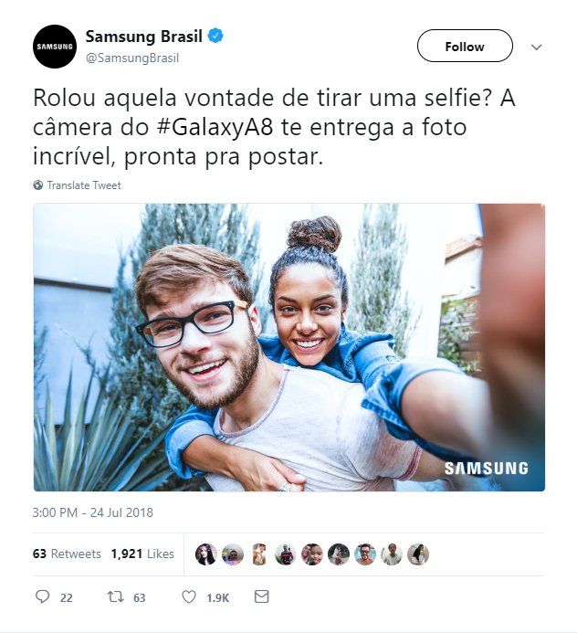 Samsung dùng ảnh trên mạng để quảng cáo cho camera của Galaxy A8 (2018)