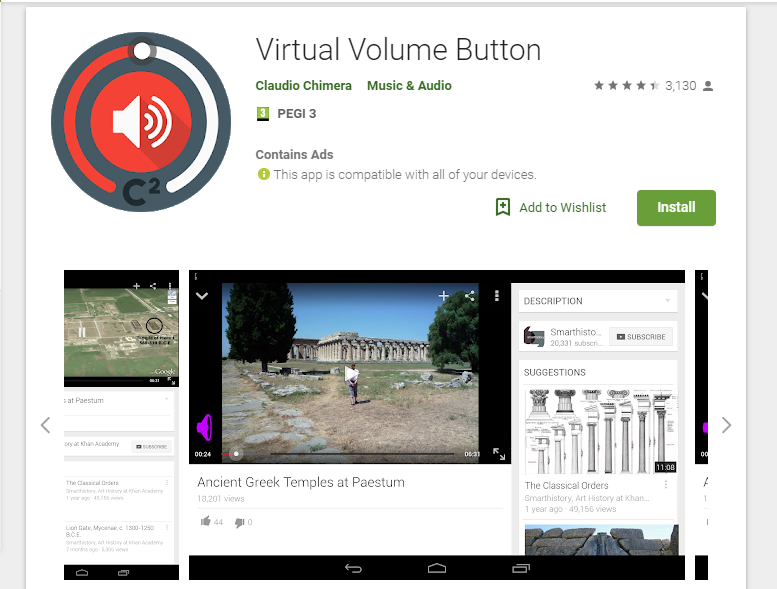 Ứng dụngVirtual Volume Button