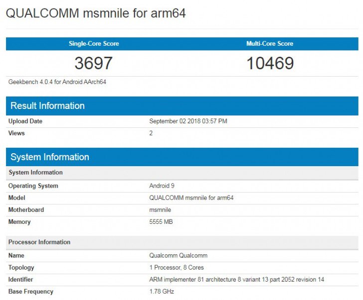 Xuất hiện điểm Geekbench của chip Snapdragon 855, ấn tượng vì chỉ ngang bằng Apple A11