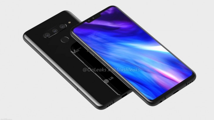 Hình ảnh render bị rò rỉ của chiếc LG V40 ThinQ
