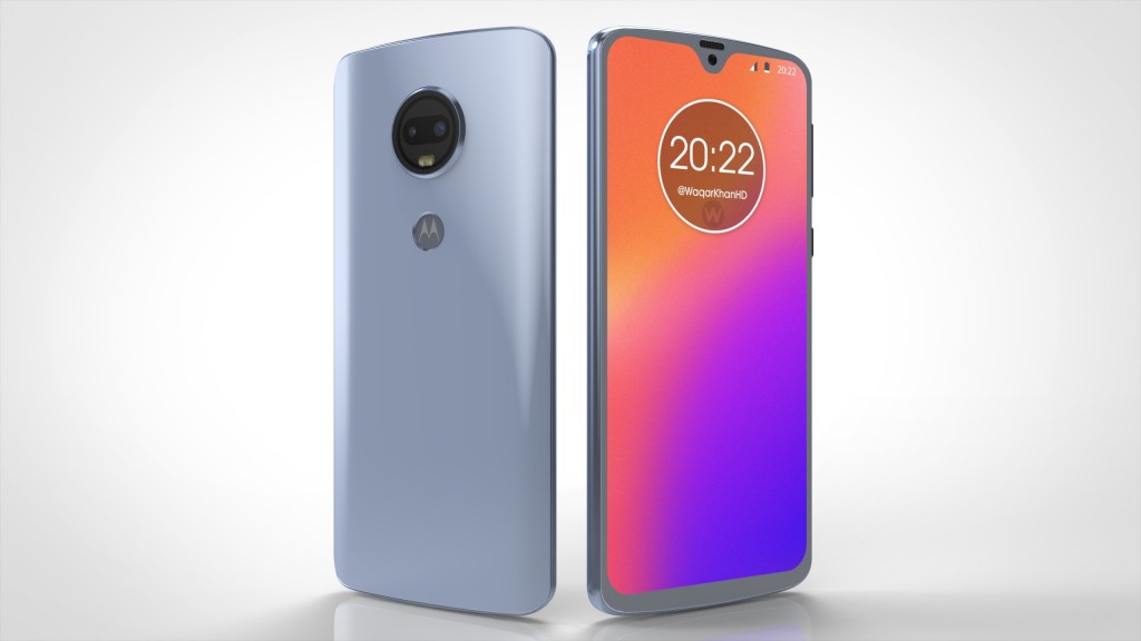 Lộ diện ảnh render được làm dực trên những tin đồn của Motorola Moto G7 