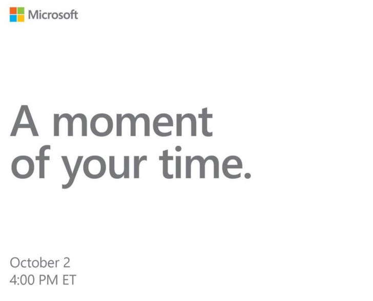 Microsoft thông báo về sự kiện 2/10 tới tại New York
