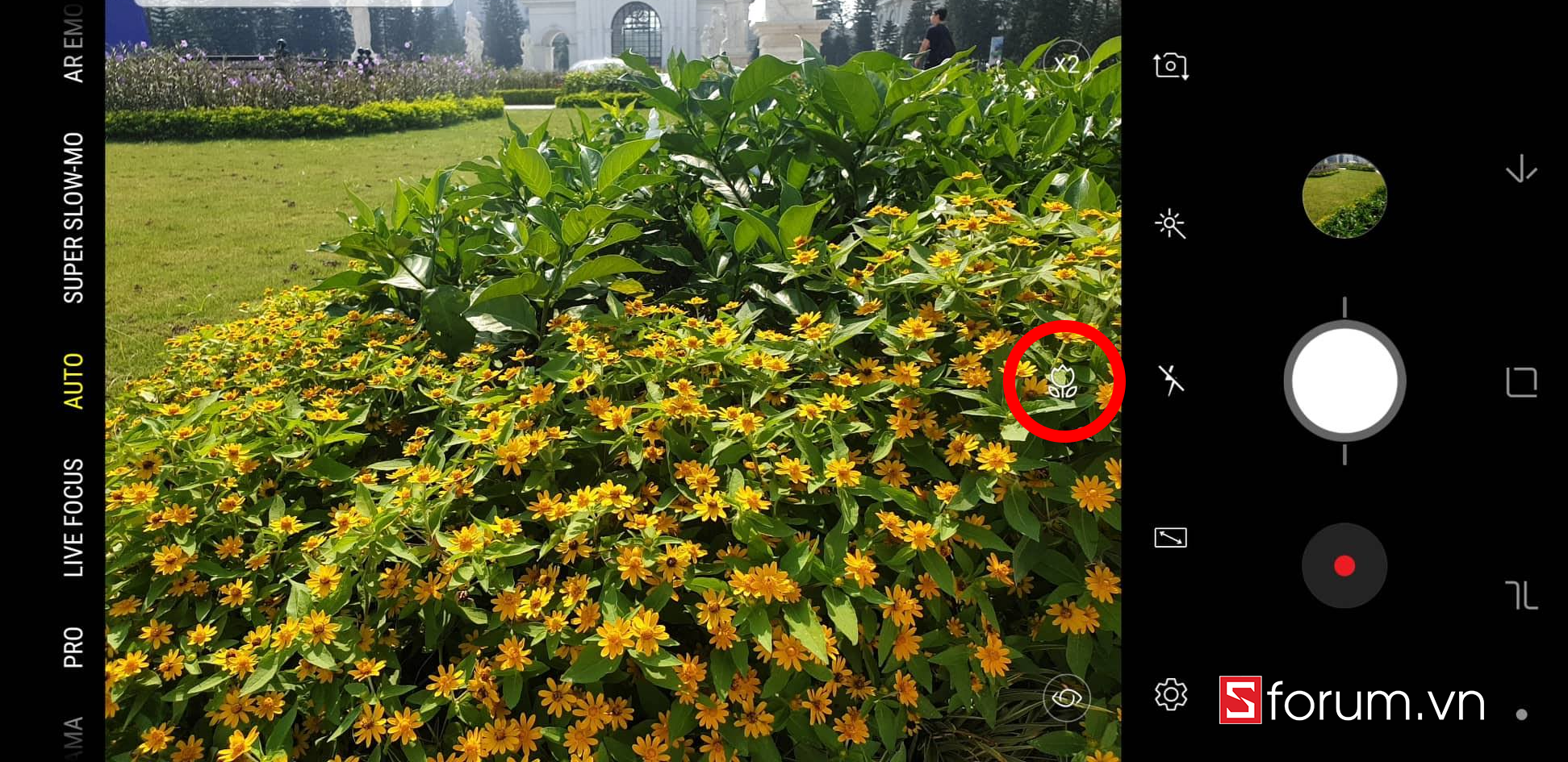 Camera AI trên Note9 tự động phát hiện các phong cảnh