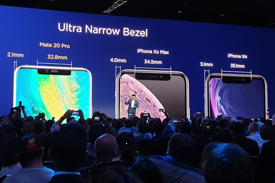 Nhờ Huawei mà chúng ta mới biết được viền bezel của iPhone Xr dày như thế nào