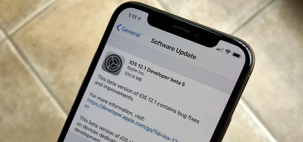 Apple phát hành iOS 12.1 Beta 5 cho các nhà phát triển