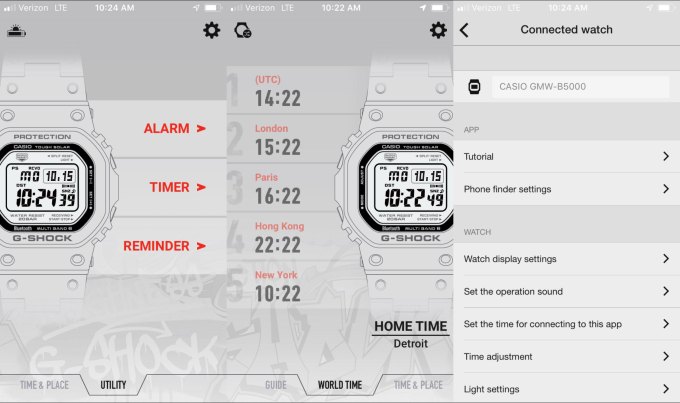 Casio trang bị thêm kết nối Bluetooth vào đồng hồ G-Shock cổ điển của họ
