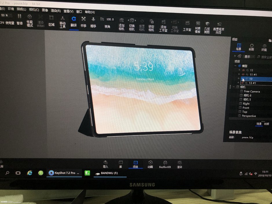 Rò rỉ hình ảnh của iPad Pro 2018 với viền màn hình siêu mỏng và không có tai thỏ