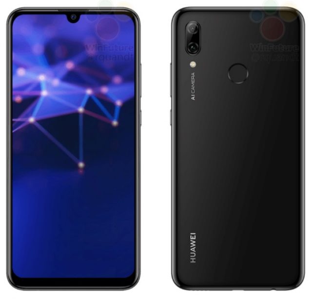 /><p>Huawei P Smart 2019 dự kiến sở hữu camera selfie 24 MP và cảm kép cảm biến 13 MP + 2 MP đo độ sâu trường ảnh, nhằm hỗ trợ chụp xoá phông.</p><p>Ngoài ra, sản phẩm trang bị viên pin 3400mAh đủ dùng trong ngày. Tuy nhiên, sản phẩm chỉ trang bị cổng kết nối MicroUSB thay vì cổng USB Type-C đời mới. Và cuối cùng, Huawei P Smart 2019 dự kiến sẽ chạy trên HĐH Android 9.0 Pie tuỳ biến trên nền tảng EMUI 9.</p><p><img loading=