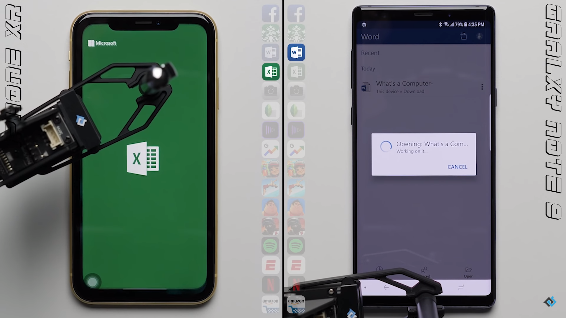 So sánh tốc độ giữa iPhone Xr và Galaxy Note9: iPhone 