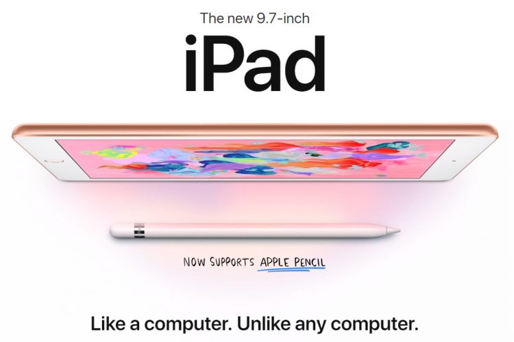 Sforum - Trang thông tin công nghệ mới nhất ipad-1-750x500 Apple bắt đầu bán iPad 9.7" 2018 tân trang, giá chỉ từ 6.3 triệu đồng Sforum - Trang thông tin công nghệ mới nhất ipad-1-750x500 Apple bắt đầu bán iPad 9.7" 2018 tân trang, giá chỉ từ 6.3 triệu đồng