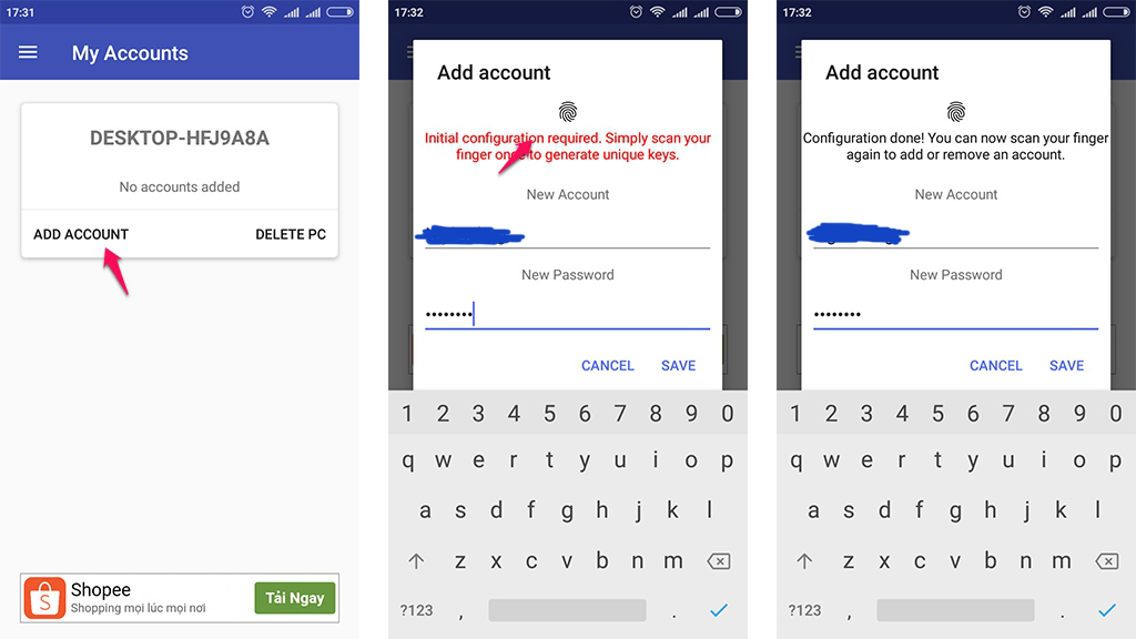 Vào cài đặt, chọnMy Account, bạn sẽ thấy tên máy tính của mình.