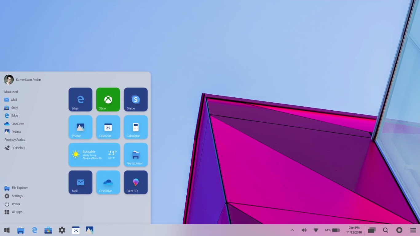 Tổng thể giao diện của Windows 11
