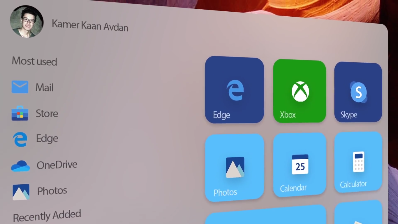 Các ô vuông ứng dụng hay còn gọi là Live Tiles cũng được thiết kế bo cong mềm mại hơn