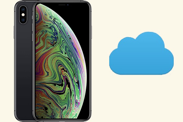 Kiểm tra iCloud trên iPhone XS Max.