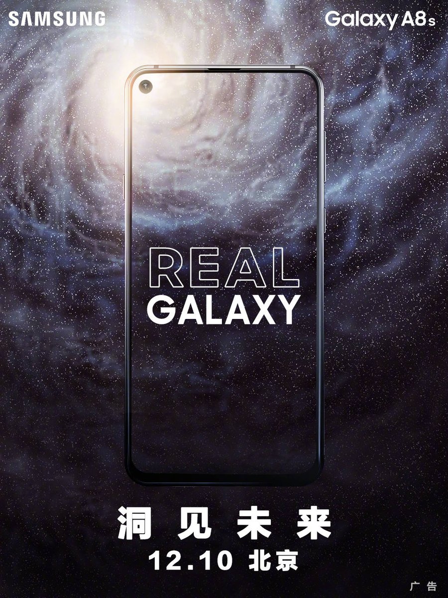 Galaxy A8s với màn hình 