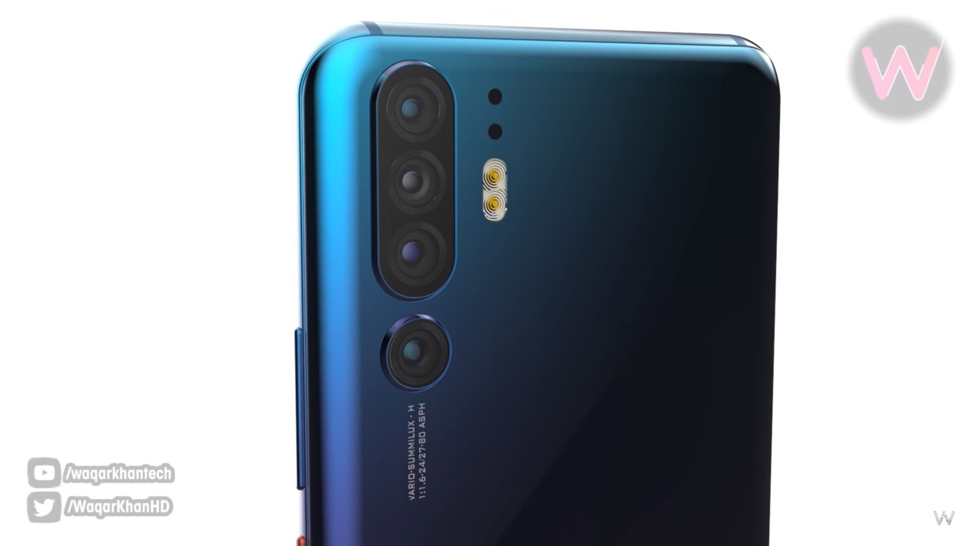 Cùng ngắm bộ ảnh render của Huawei P30 Pro với màn hình giọt nước và cụm 4 camera sau