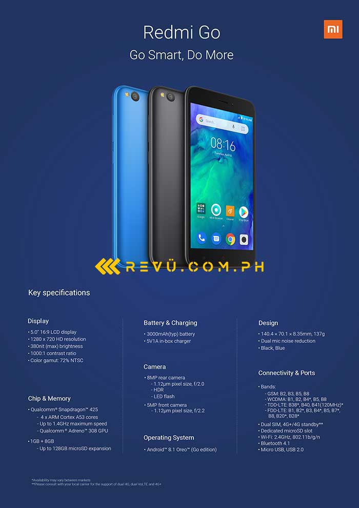 Redmi Go lộ hình ảnh render chính thức