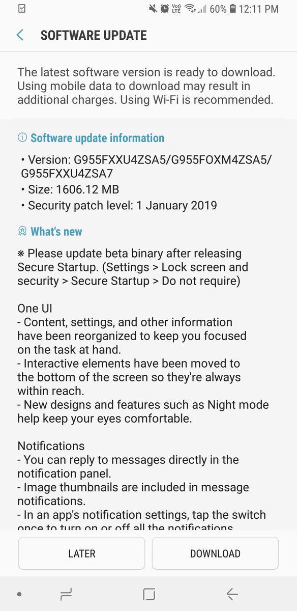 Samsung bắt đầu cập nhật Android 9 Pie/One UI beta cho Galaxy S8 và S8 Plus