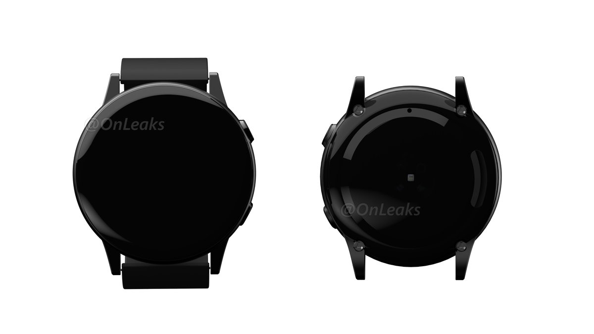 Lộ diện ảnh render của đồng hồ Galaxy Sport với viền bezel trơn láng thay vì răng cưa