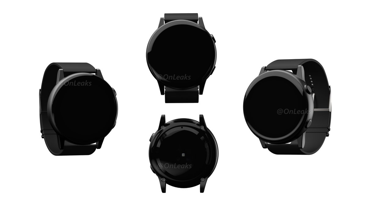 Lộ diện ảnh render của đồng hồ Galaxy Sport với viền bezel trơn láng thay vì răng cưa
